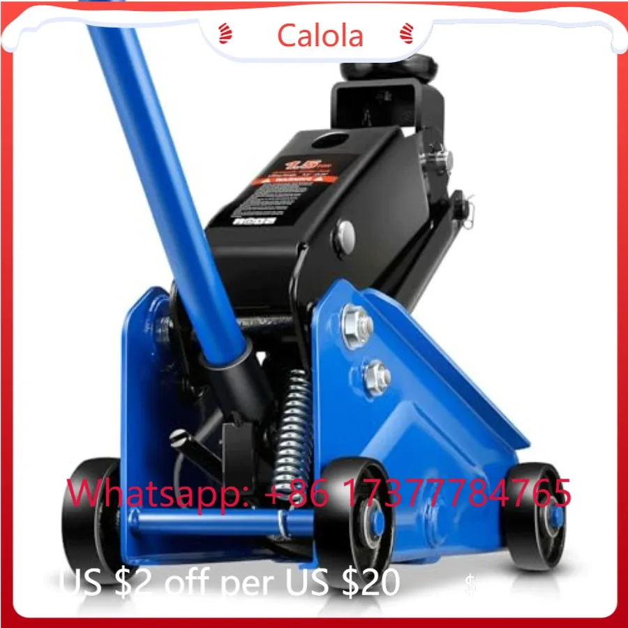 1.5 Ton Heavy Steel Hydraulic Floor Jack Single Piston Quick Lift Racing Car Jack