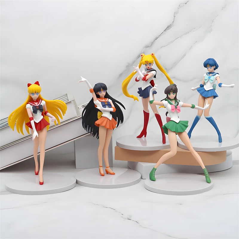 5 قطعة/المجموعة بحار القمر أنيمي الشكل اللعب Mizuno Ami Tsukino Usagi هينو ري أينو ميناكو البلاستيكية عمل تمثال نموذج دمى هدية الاطفال