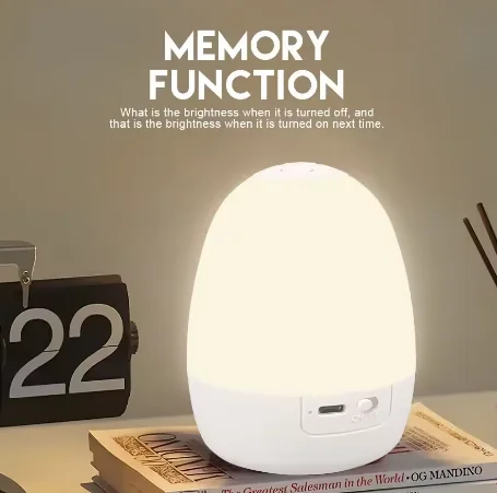 Rechargeable Portable Camping Light w/3 Modes,Stepless Dimming,360° Even LED Light,No Flicker,Night Lamp,Bedroom,Hanging Hook