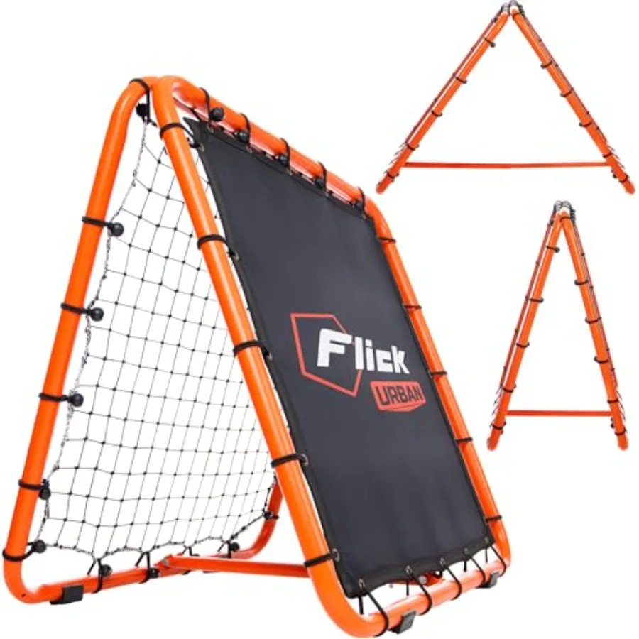 

Flick Urban Dual Speed Rebounder Double-Sided Soccer Rebounder with 6 Adjustable Angles Soccer Training Equipment for Passing a