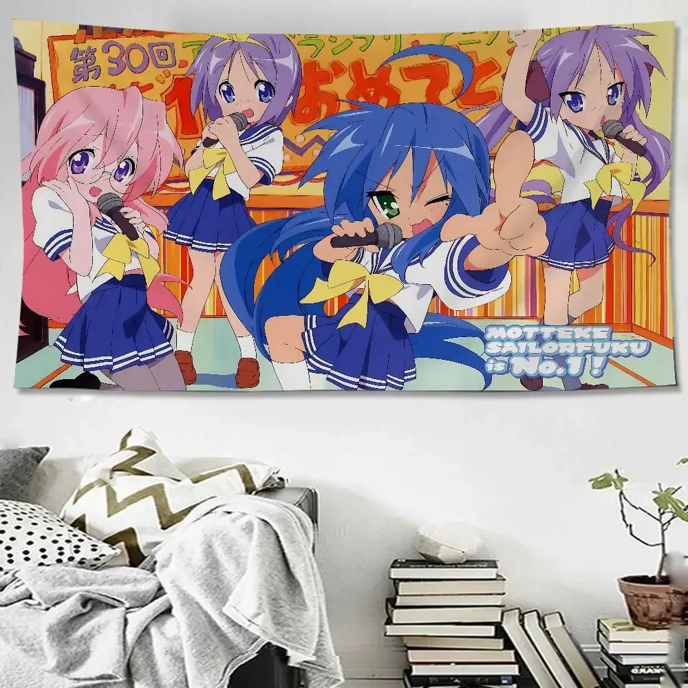Cute Cartoon L-Lucky S-Star Colorful Tapestry Wall Hanging Bohemian Wall Tapestries Mandala Wall Art Decor