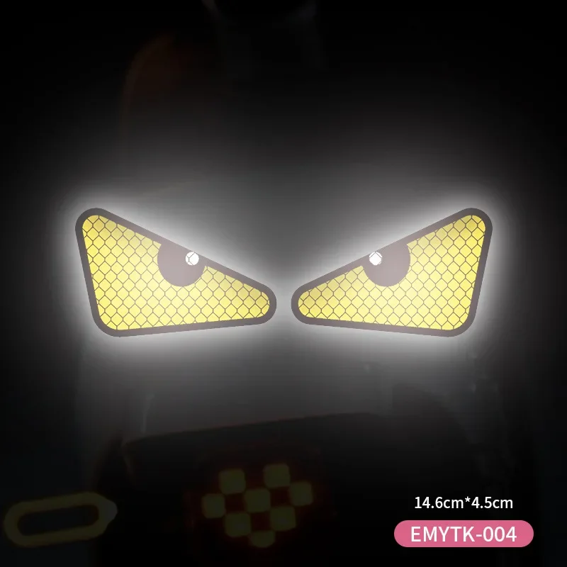 Demon Eyes Reflective Sticker for Bicycle Motorcycle Helmet Car Decoration