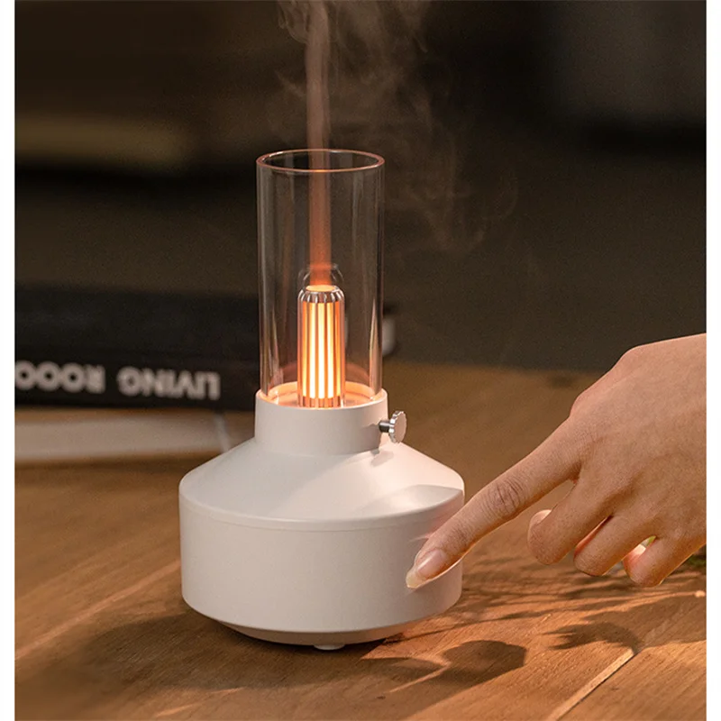 2024 Retro Light Aroma Diffuser Essential Oil LED Light Filament Night Light Air Humidifier For Home