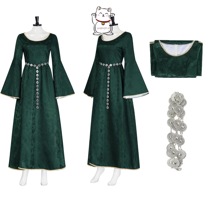 

Костюм для косплея Алисона Хайтала из аниме, с цепочкой на талии, зеленый, для Хэллоуина, карнавала, костюмированных игр