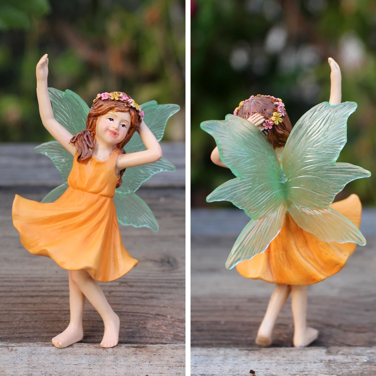 3pcs Mini Resin Playing Dance Flower Fairy, Very Cute Fairy Model Flower Pot And Sand Table Decoration, Suitable As A Gift For F