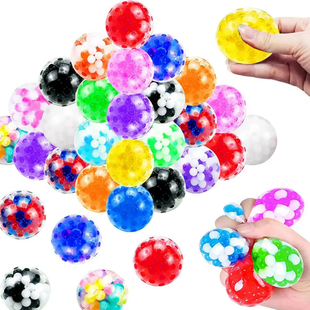 Tpr Stress Balls 12pcs Bead Filled Stress Balls Mini Love Heart Toys Portable Soft Tpr Fidget Balls for Kids Adults Portable