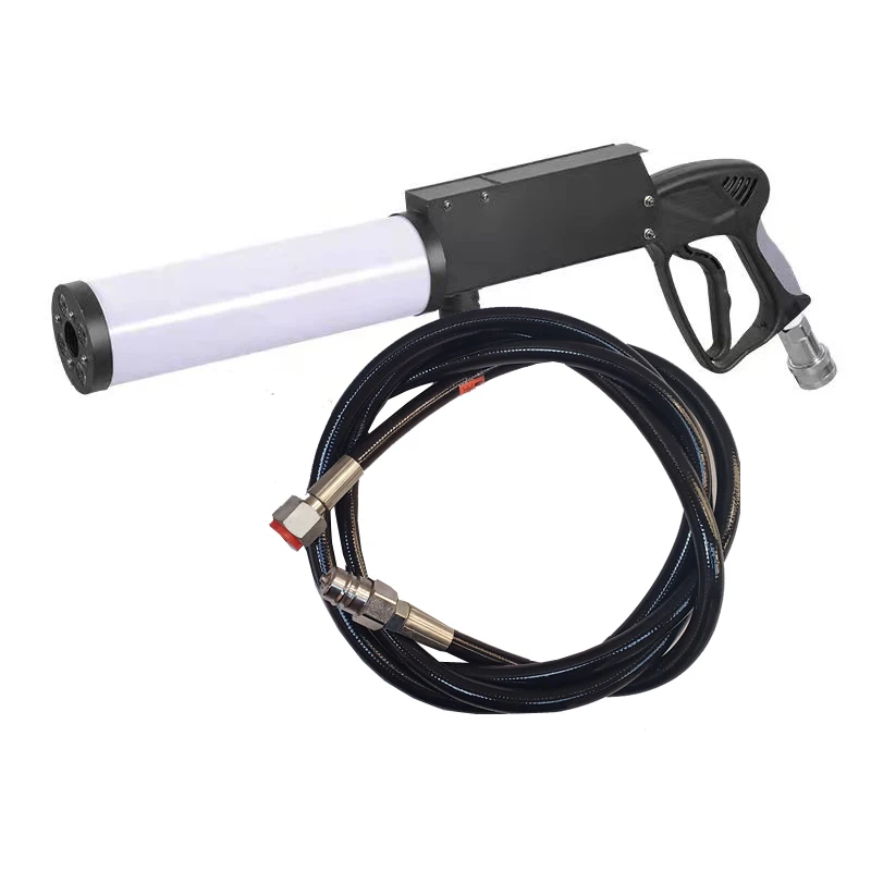 Podiumrookmachine Leidde Kooldioxide Luchtkolompistool Co2 Handheld Atmosfeer Droogijspistool Spuit Rookluchtpistool Nachtclubbar