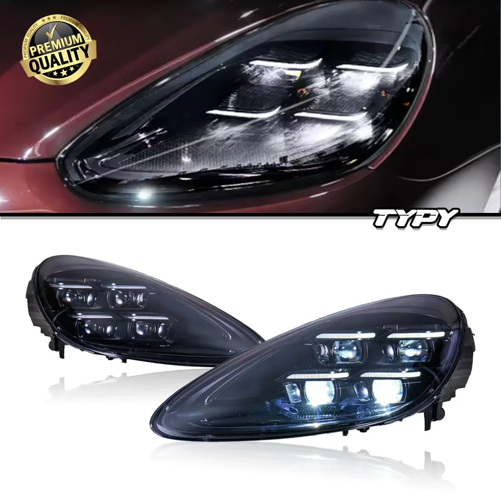 

TYPY For Cayenne 2011 2014 Year 958.1 Headlights Upgrade 2024 Matrix LED Head Lamp Car Accessories Head Front Light Assembly