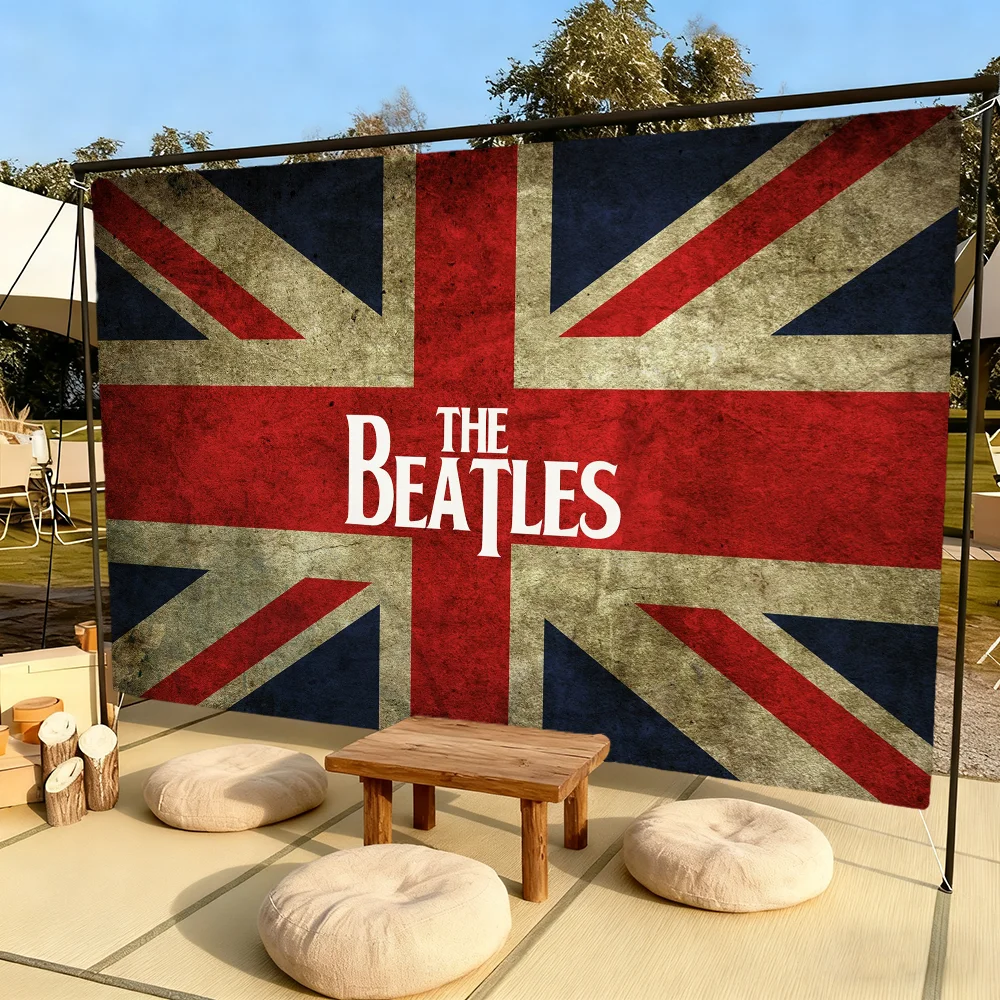 Band Singer Flag for Outdoor Camping Bar Picnic Party Home Decoration Ornaments B-Beatles-S Banner