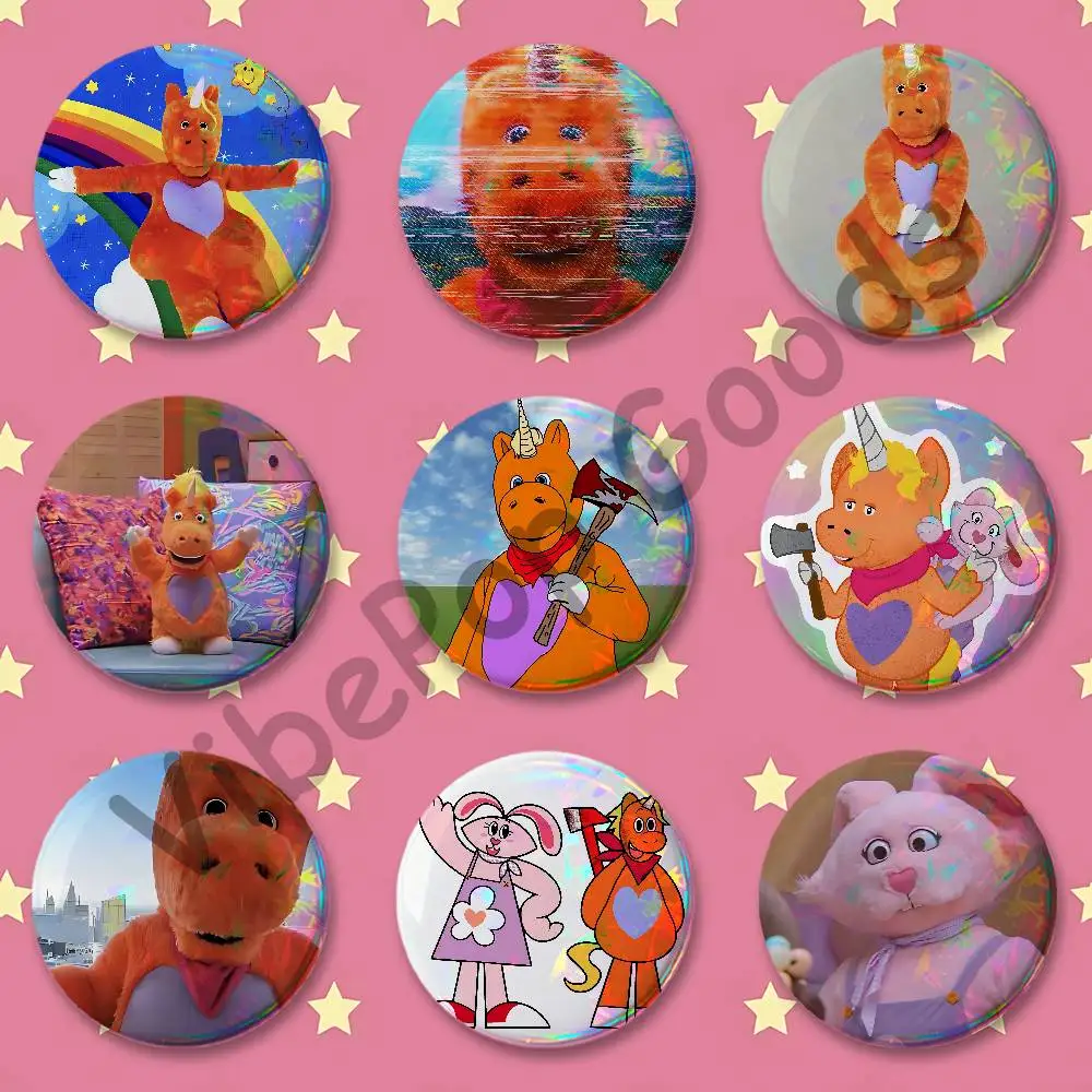 B-Buddy the U-UnicornS HD Print Badges Pretty Round Display Brooches IP merchandise 32mm 58mm 75mm 44mm 25mm