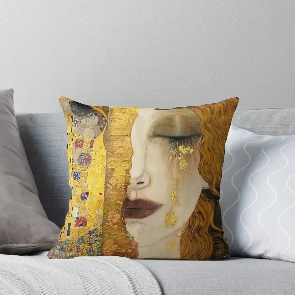 

Golden tears - Gustav Klimt Throw Pillow christmas decorations 2025 Pillow Decor Decorative Cushions For Living Room pillow