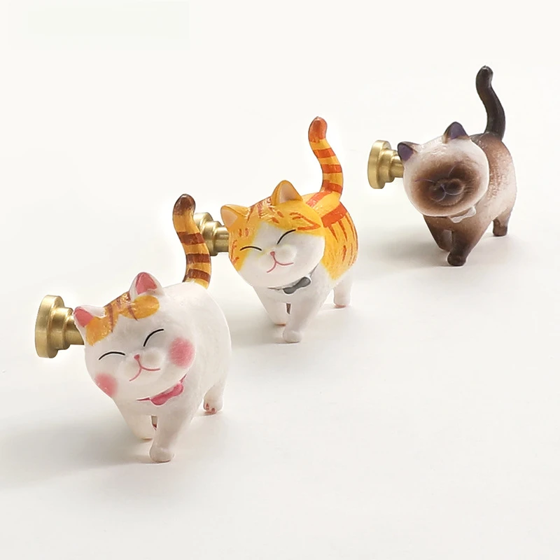 Cute Cabinet Pull Handle Cartoon Knob Decor Kids Room Drawer Cupboard Shoe Wardrobe Furniture Hardware Accessor