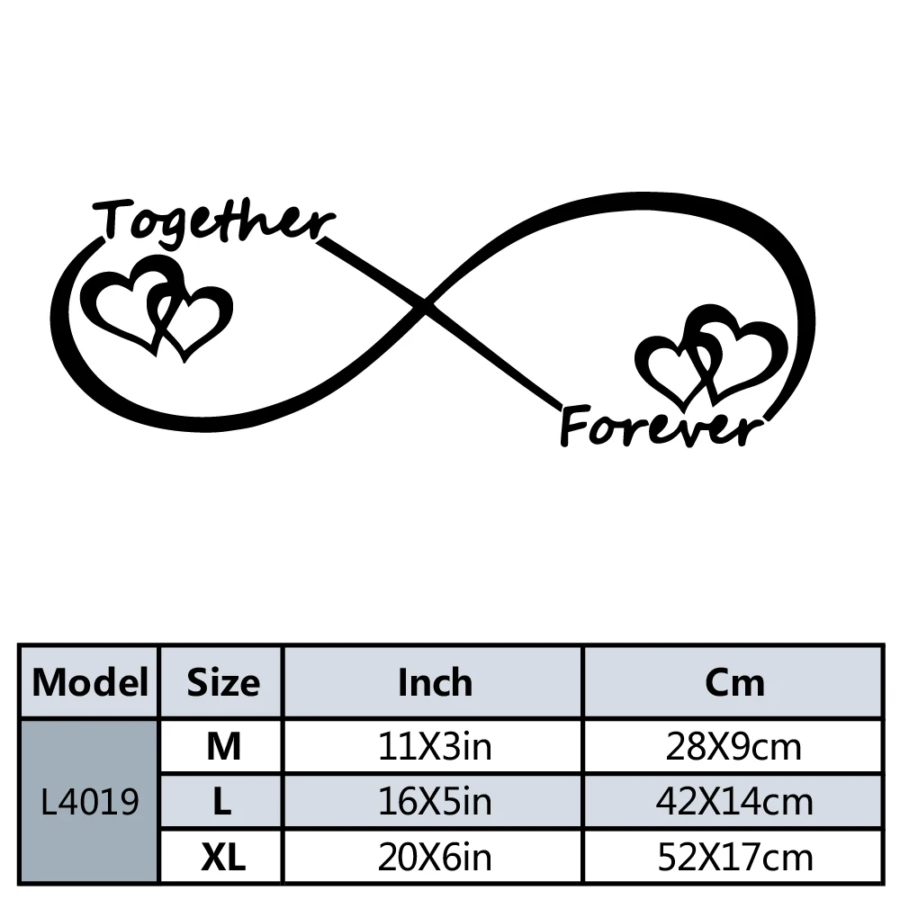 Love Together Forever Wall Sticker Decal Removable Vinyl Mural Poster For Living Room Bedroom Art Decor Wallpaper