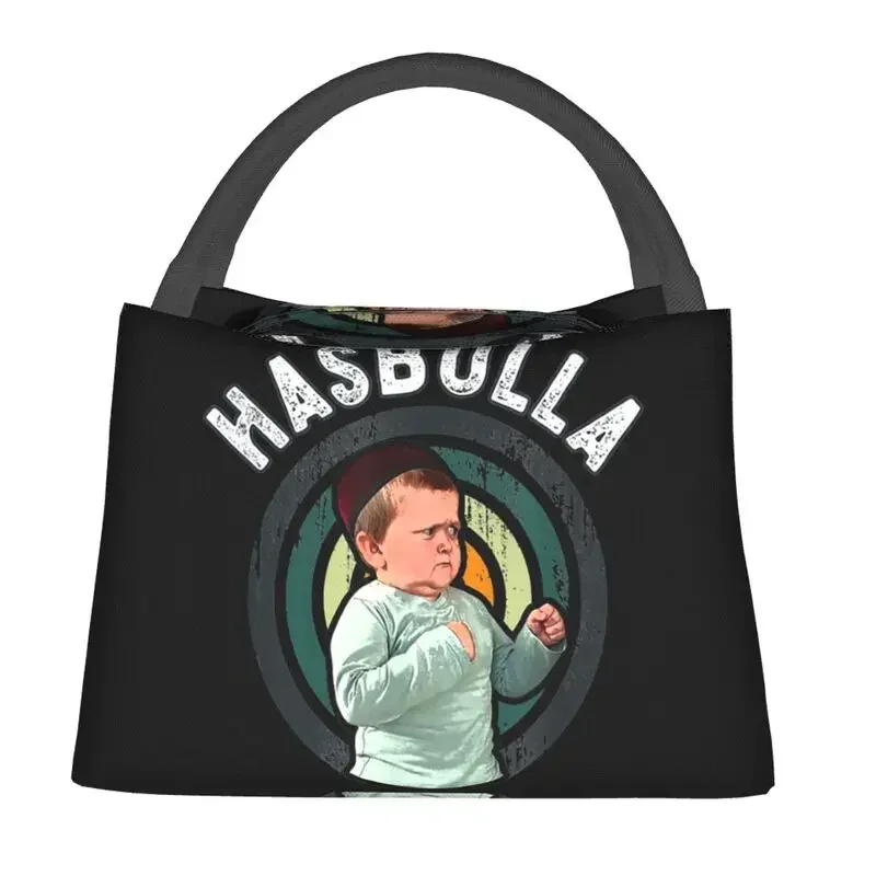 Hasbulla Thermal Insulated Lunch Bags Women Funny Hasbulla Hasbullah Smile Portable Lunch Container Meal Food Box