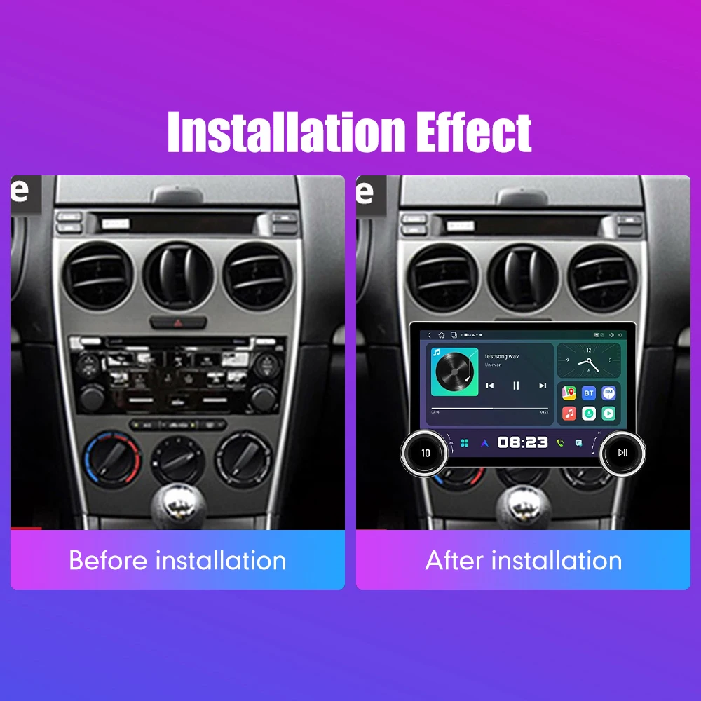 11.8 Inch 2K Double Knobs 2 Din Car Radio For Honda 6 2004-2015 Car Radio DVD Multimedia Video Player Android Auto Carplay