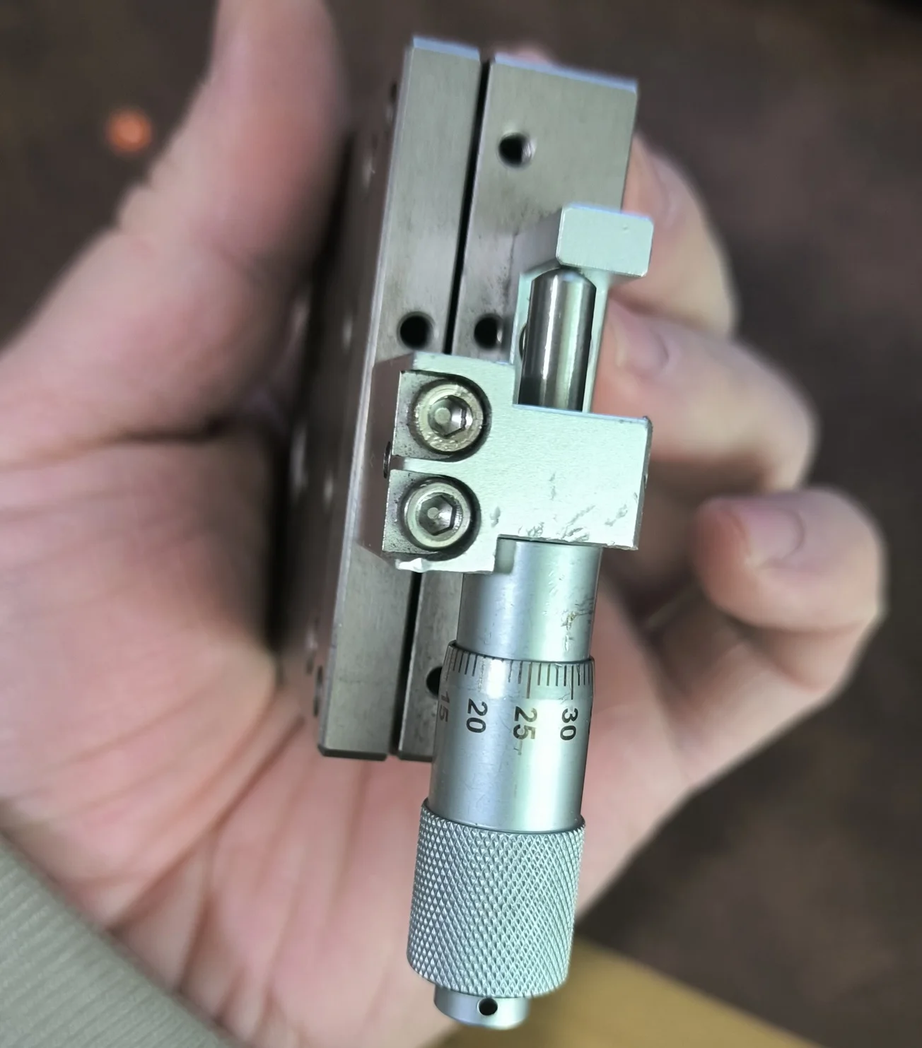 6cm Stainless steel fine adjustment slide manual adjustment platform