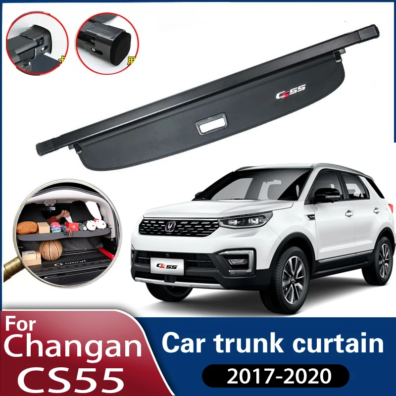 

Car Trunk Curtain For Changan CS55 2020 2017 2018 2019 Car Scratch resistant Trunk Cover Rear Rack Partition Shelter Accessories