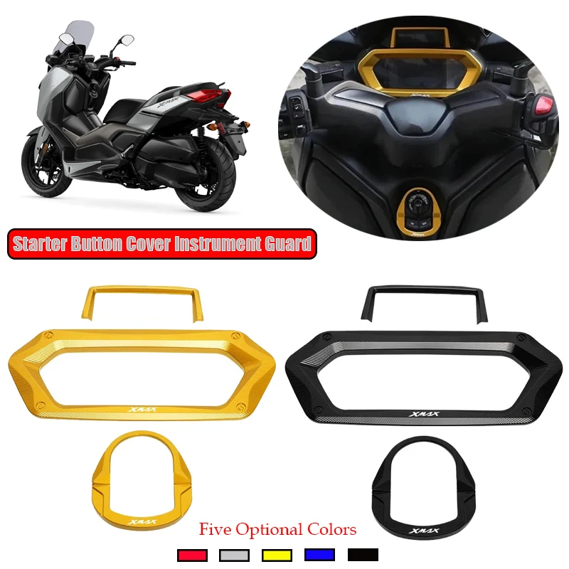 For YAMAHA XMAX300 XMAX 300 125 250 2023 2024 Motorcycle Accessories Electric Door Lock Dashboard Instrument Frame Cover Trim