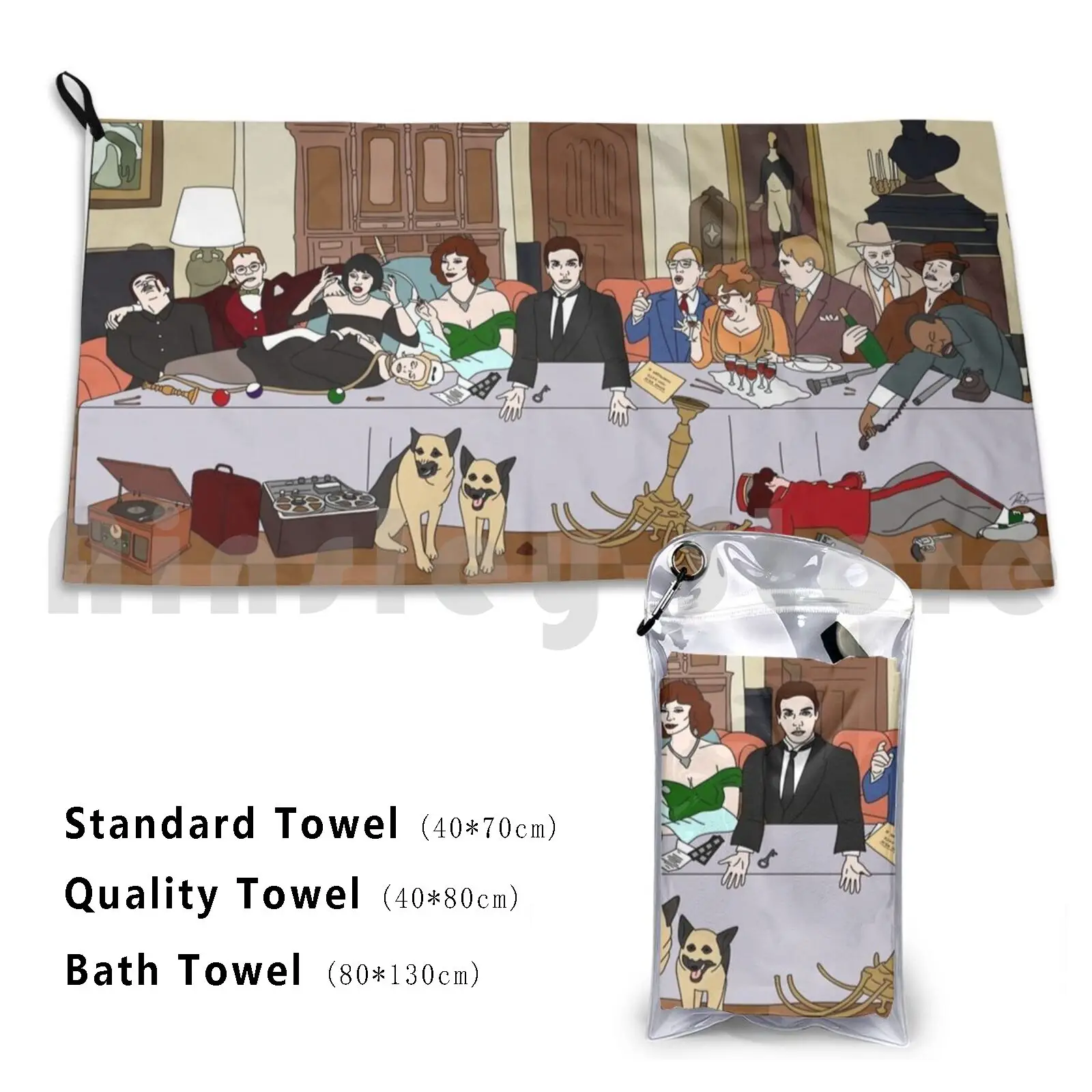 

Towel The Last Supper At Boddy Mansion 786 Clue Clue Movie Clue The Movie Cluedo Movie Film