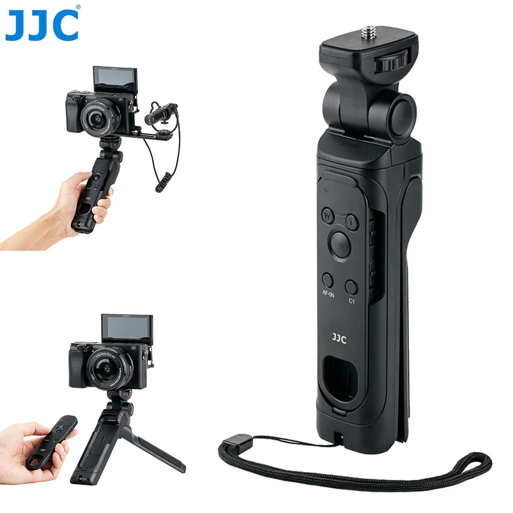 JJC GP-VPT2BT Bluetooth Remote Control Grip Tripod for Sony ZV1II ZVE10 ZVE1 A7RV A7IV A7III A7 III FX30 A7S III ZV1 A6600 A6400