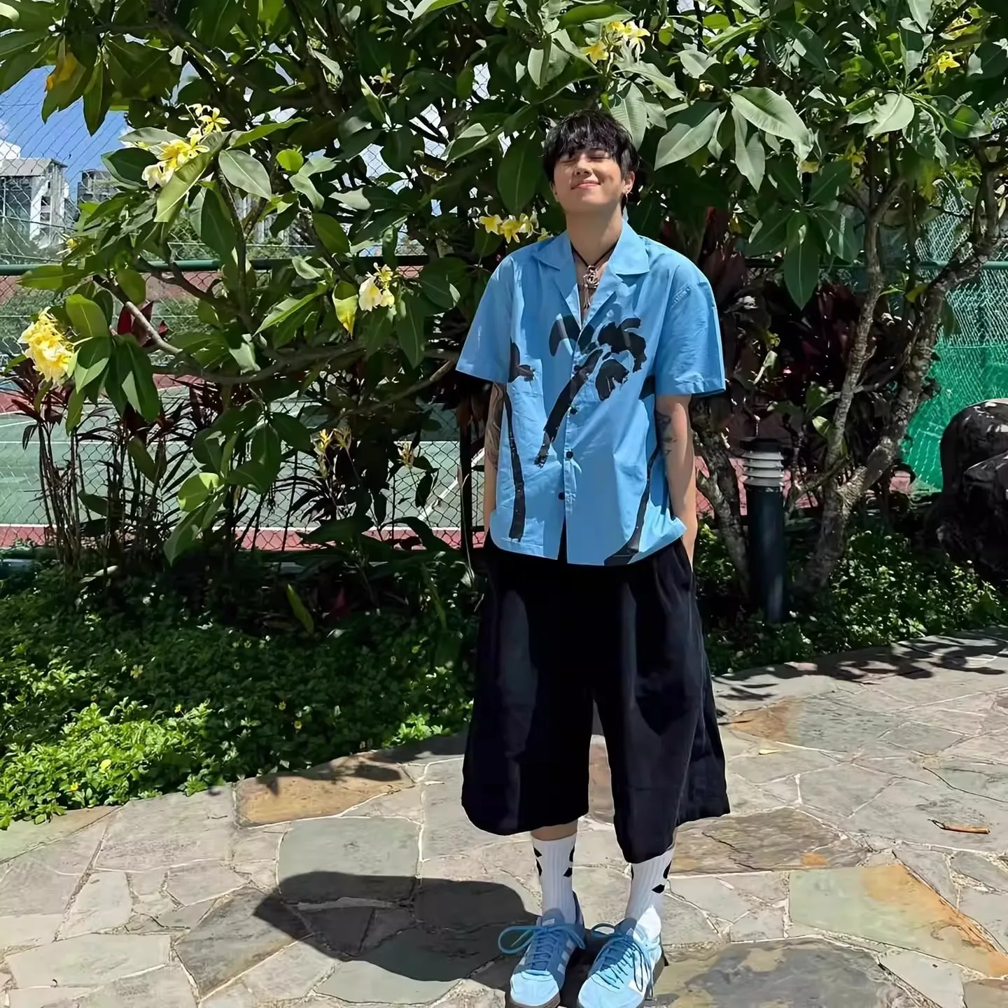 

Summer Large Size 300 Pounds American Retro Floral Print Short Sleeve Loose Men's Shirt Couple's Top Youth Casual Cotton