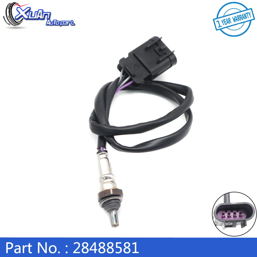 XUAN 4 Wires Probe Air Fuel Ratio Lambda O2 Oxygen Sensor 28488581 for Harley Davidson Bx100 Lexmoto Michigan 2021 2023 28488580