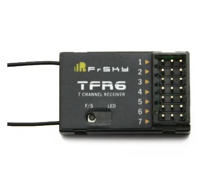 FrSky TFR6  TFR6-A 2.4Ghz 7 Channel 7CH Receiver Futaba FASST Compatible for Feiying Fr Sky Original