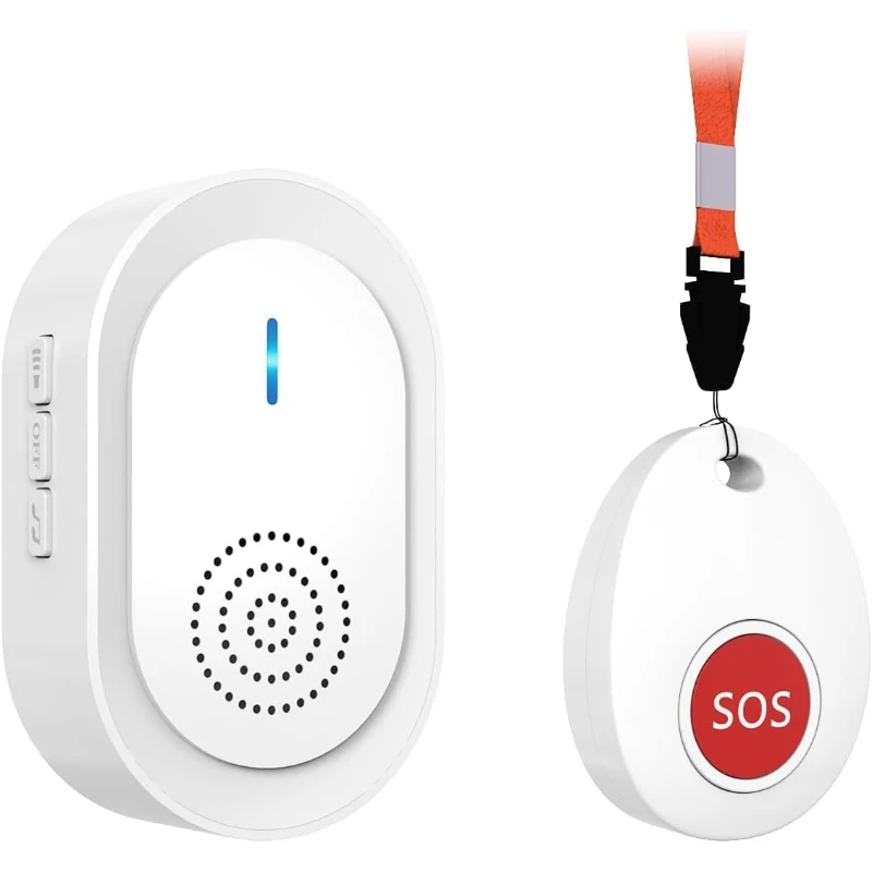 

CallToU Wireless Caregiver Pager Call Button with USB Caregiver Pager, Medical Nurse Alert System Alarm and Panic Button 600+