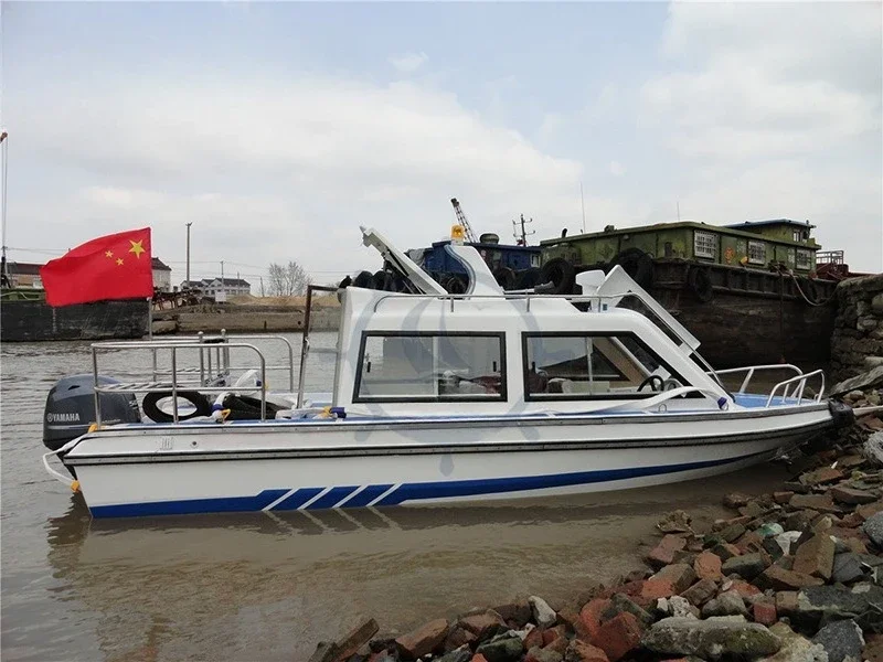 Rescue fire and flood control, patrol flood-resistant fiberglass vessels