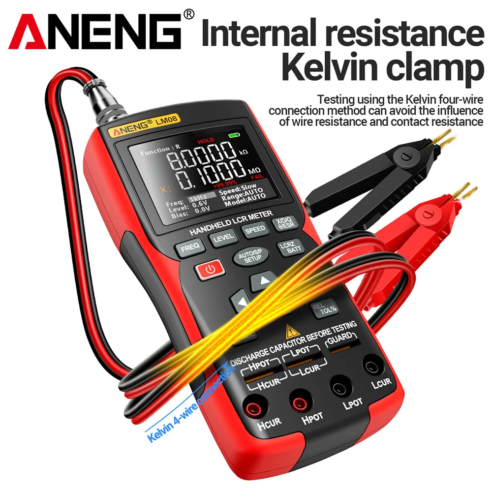 Automatic capacitance resistance inductance electronic testing tool New digital bridge LCR multimeter Annix LM08 high-precision