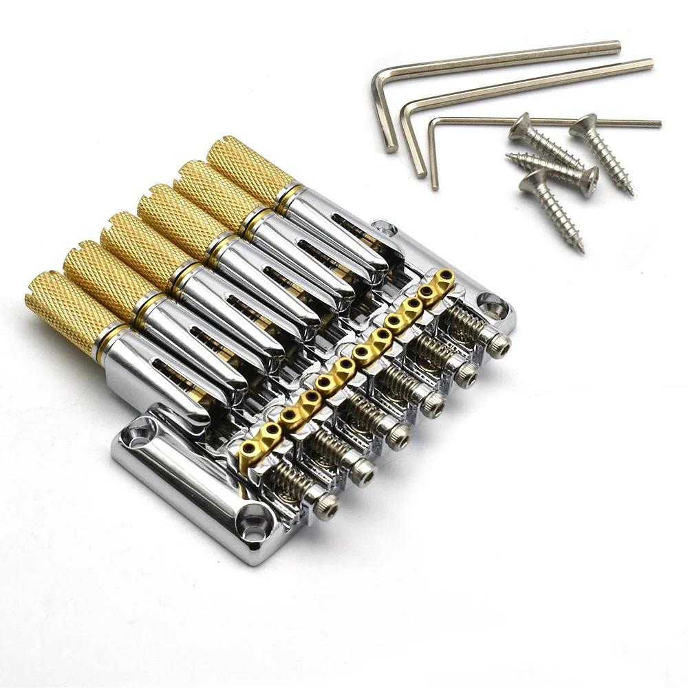 

Metal Headless Guitar Bridge for Headless Guitar Musical Instrument Accessorie Metal Fixed 6 StringsElectric Guitar Bridge Parts