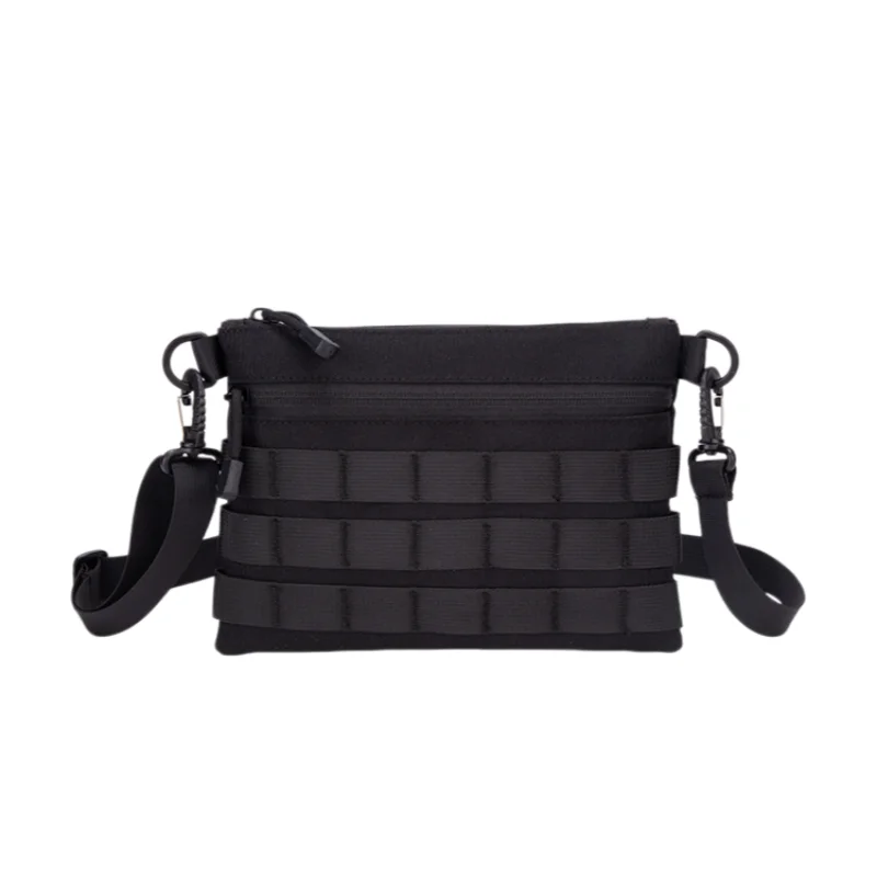 Tactical MOLLE Crossbody Bag Portable 900D Nylon Water Resistant EDC Shoulder Bag for Daily Commute Outdoor Hiking