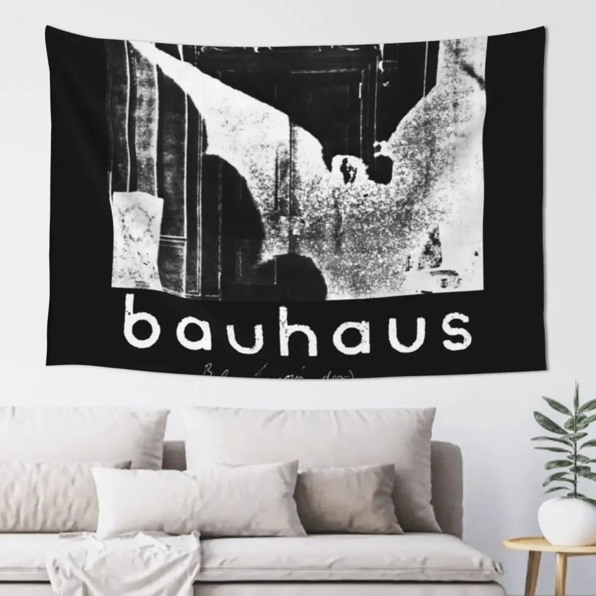 Bela Lugosi's dead horror post punk 80s retro black and white artwork Tapestry Wallpapers Home Decor Home Supplies Tapestry