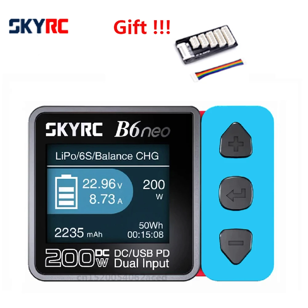 Original SkyRC B6 neo LiPo LiFe Li-ion LiHV Battery Balance charger  AC 80w DC 200W  Smart PD PCH-150 charging Dock Discharger