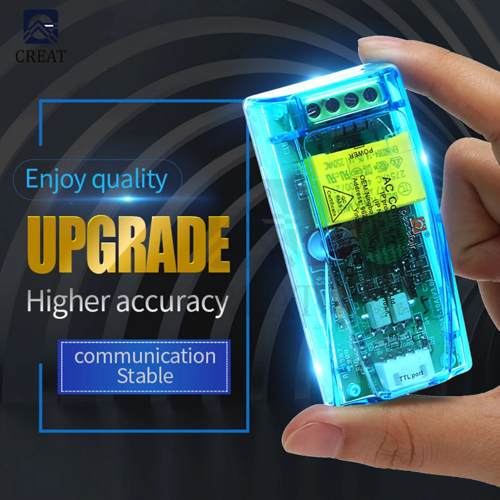 100A 10A PZEM-004T Digitale Multifunktions Meter Watt Power Volt Amp Current Test Modul Kommunikation Box CT + TLL zu USB kabel