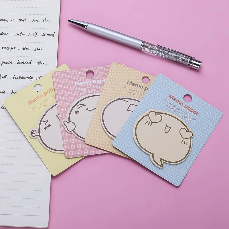 Coreano Kawaii Cartoon Party Sticky Notes Memo Pad To Do List Planner Sticker Notepad Cute Office Decoration Stationery