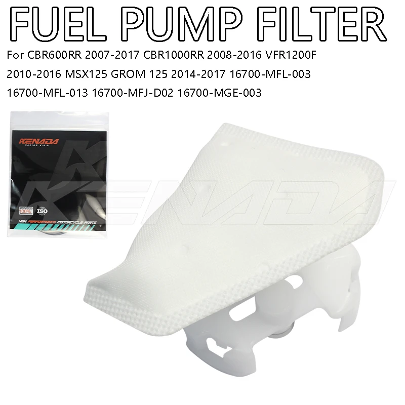 

Fuel Pump Strainer 16700-MFL-003/013/MFJ-D02/MGE-003 for CBR600RR 2007-2017 CBR1000RR VFR1200F 2010-2016 MSX GROM 125 2014-2017
