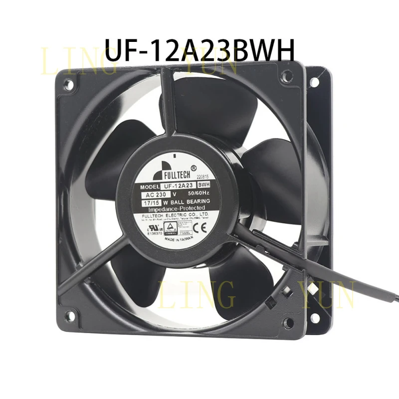 Z   New in box FULLTECH UF-12A23 BWH 230V 17/15W 120*120*38mm high air volume fan