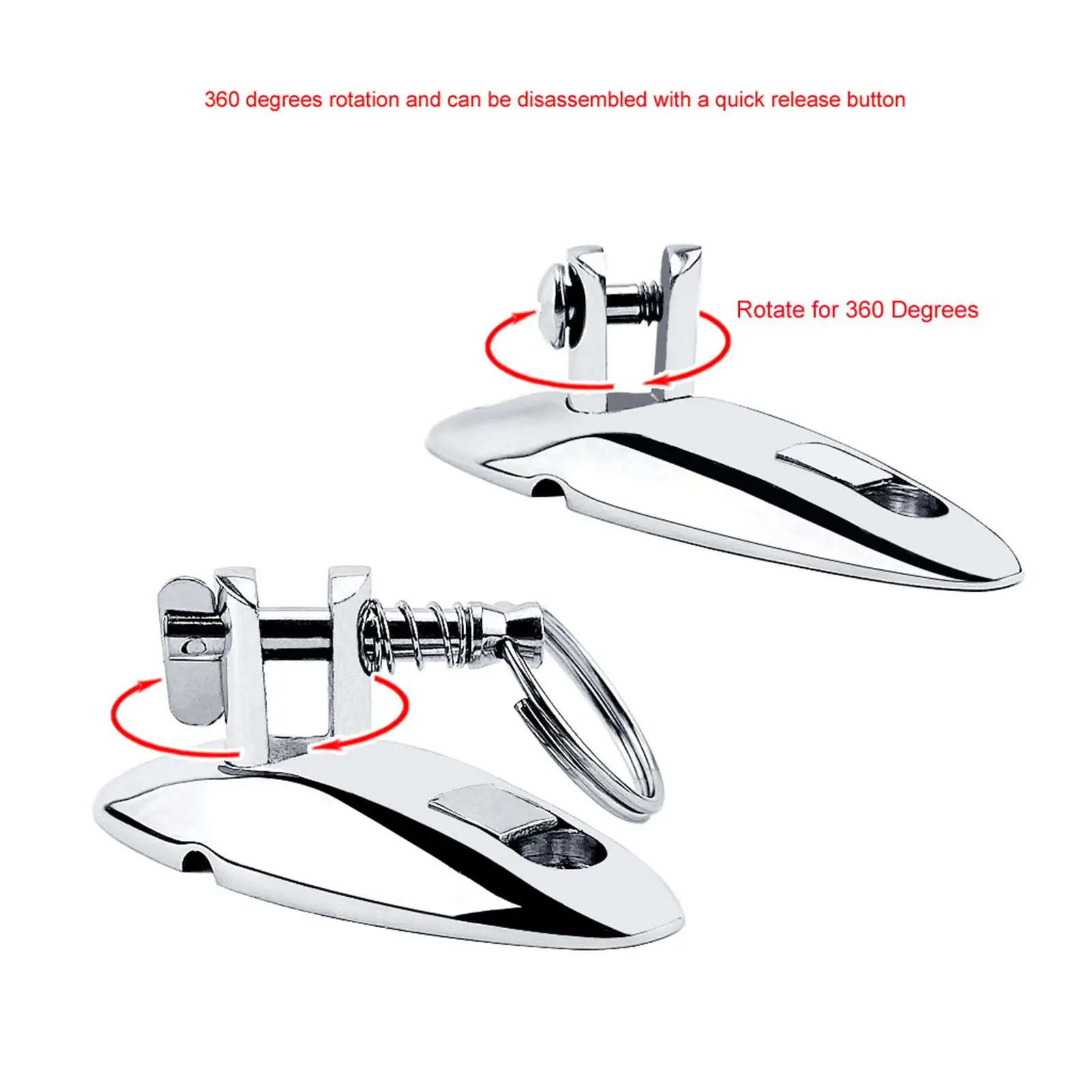 316 Durable Marine Deck Side Hinge Include Screws  Fitting Ship Outfitting Canoe Raft Kayak Awning Hardware Accessories