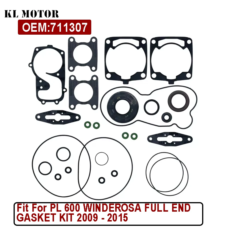 PL600 GASKET KIT FOR PL600 WINDEROSA FULL END GASKET KIT 2009 - 2015 INDY IQ SHIFT 711307