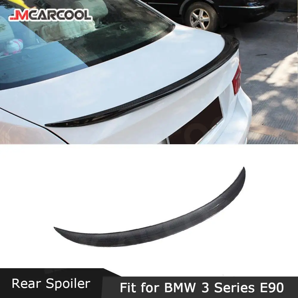 

For BMW 3 Series E90 350i 325i 2005 - 2012 Rear Boot Spoiler Boot Lid Wings P Style FRP Trunk Trim Sticker Car Styling