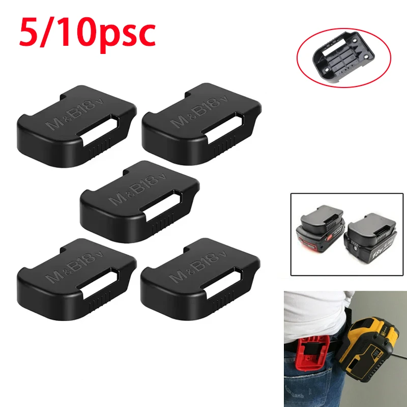 

5/10pcs Tools Power Battery Mounts Storage Stand Holder for Makita 18V 14.4V Fit Bosch Battery Hold Shelf Rack Storage Case