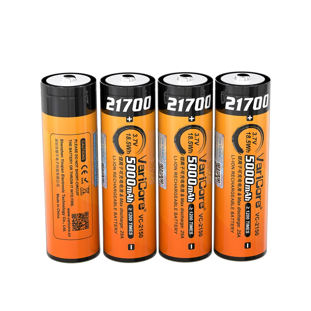 VeitoKala Lii-51G 21700 3.7V 5100mAh batterie lithium-ion haute capacité bricolage 24v 36v 48v 60v batteries rechargeables + pointe pointue