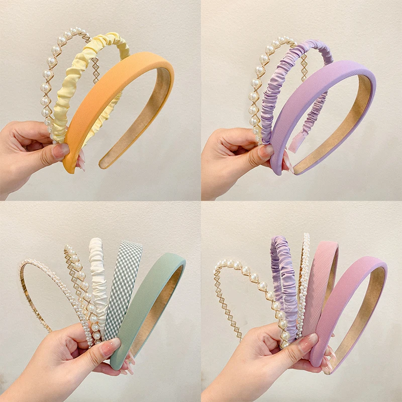 

New 3Pcs/set Fashion Hairbands Women Wash your face Hair hoop Summer korean version sweet Hair Band Girl Hair Accessories