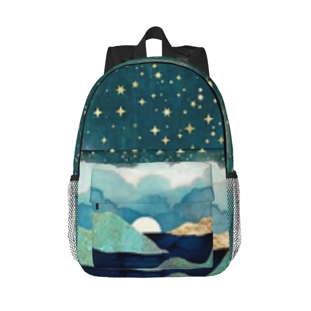 

Ocean Clouds For Girls Boys Large Capacity Student Backpack Lightweight waterproof Backpack 15inch