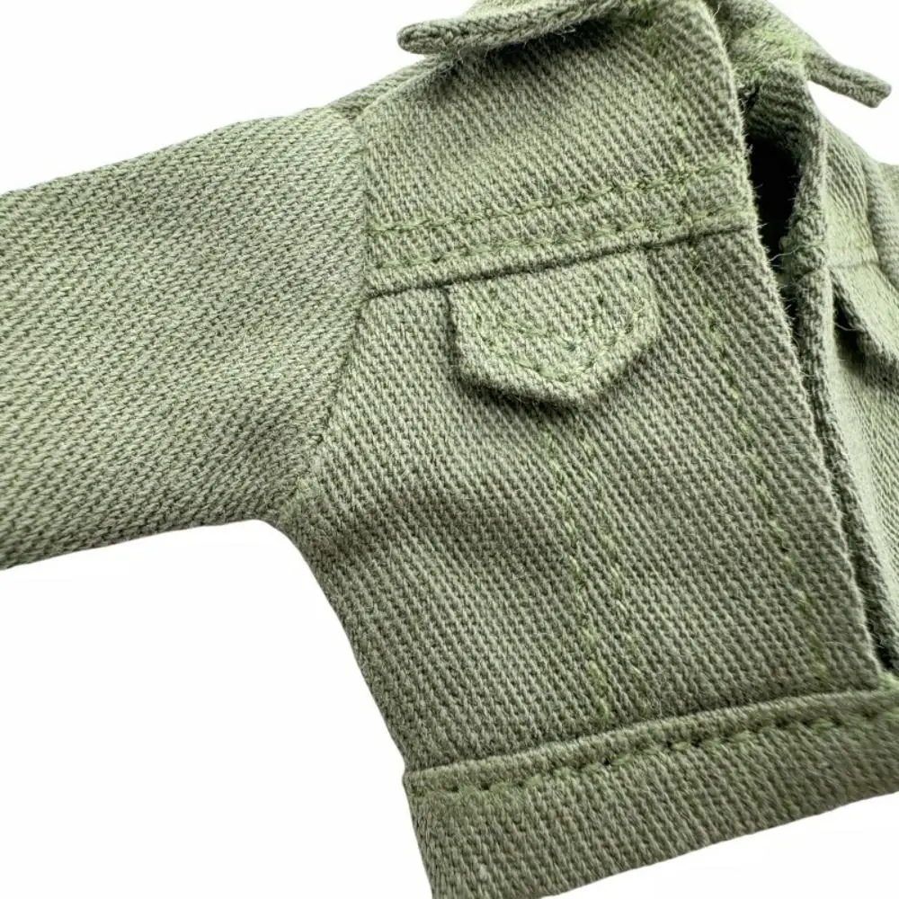 6 色の人形服ジーンズコートかわいいミニドールトップス人形アクセサリー人形デニムジャケットオビツ 11 人形 1/12 bjd 人形