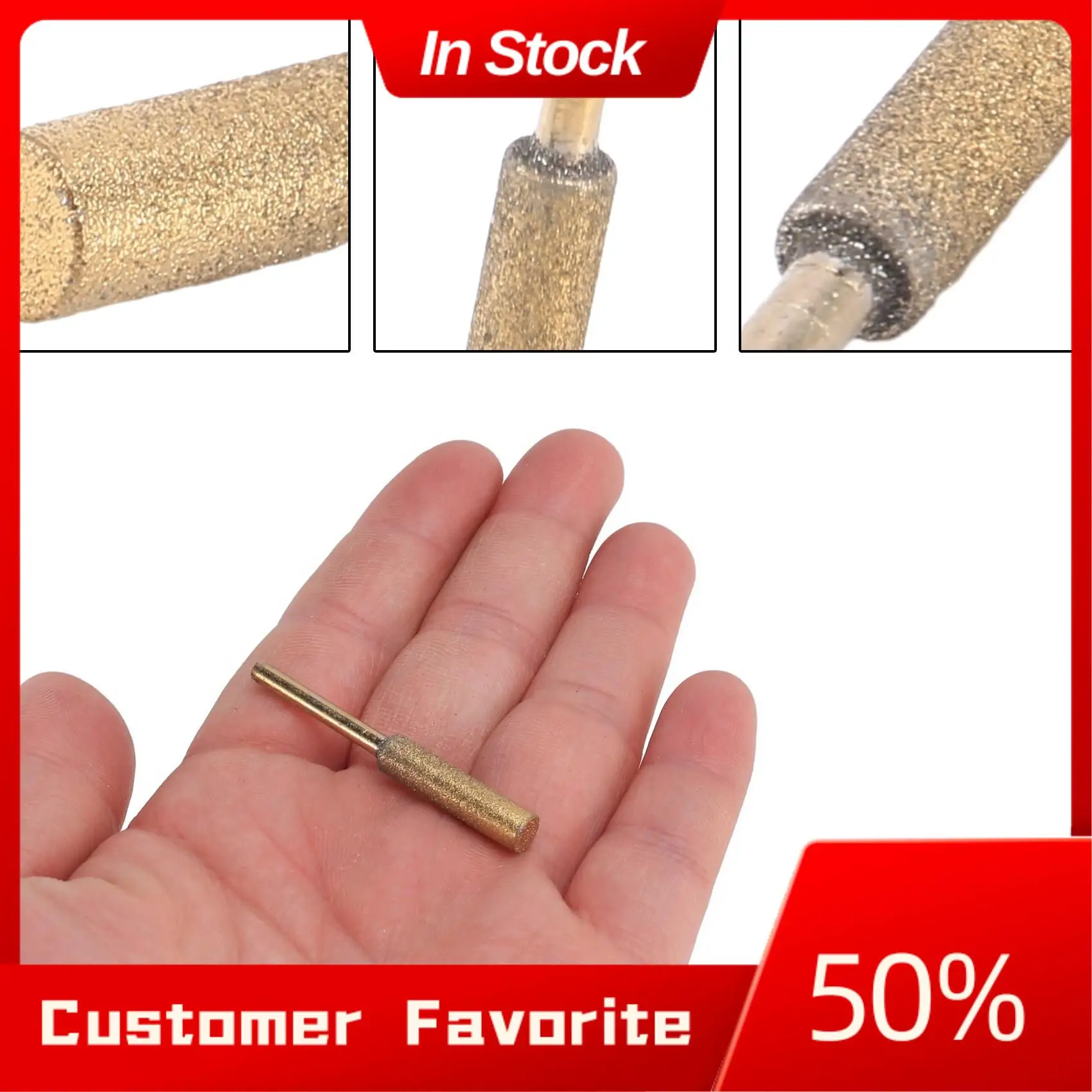 

AT03 Top 18Pcs High Hardness Diamond Chainsaw Sharpener- Titanium Plated Burr Stone File,Diamond Sharpening Wheels Chainsaw File