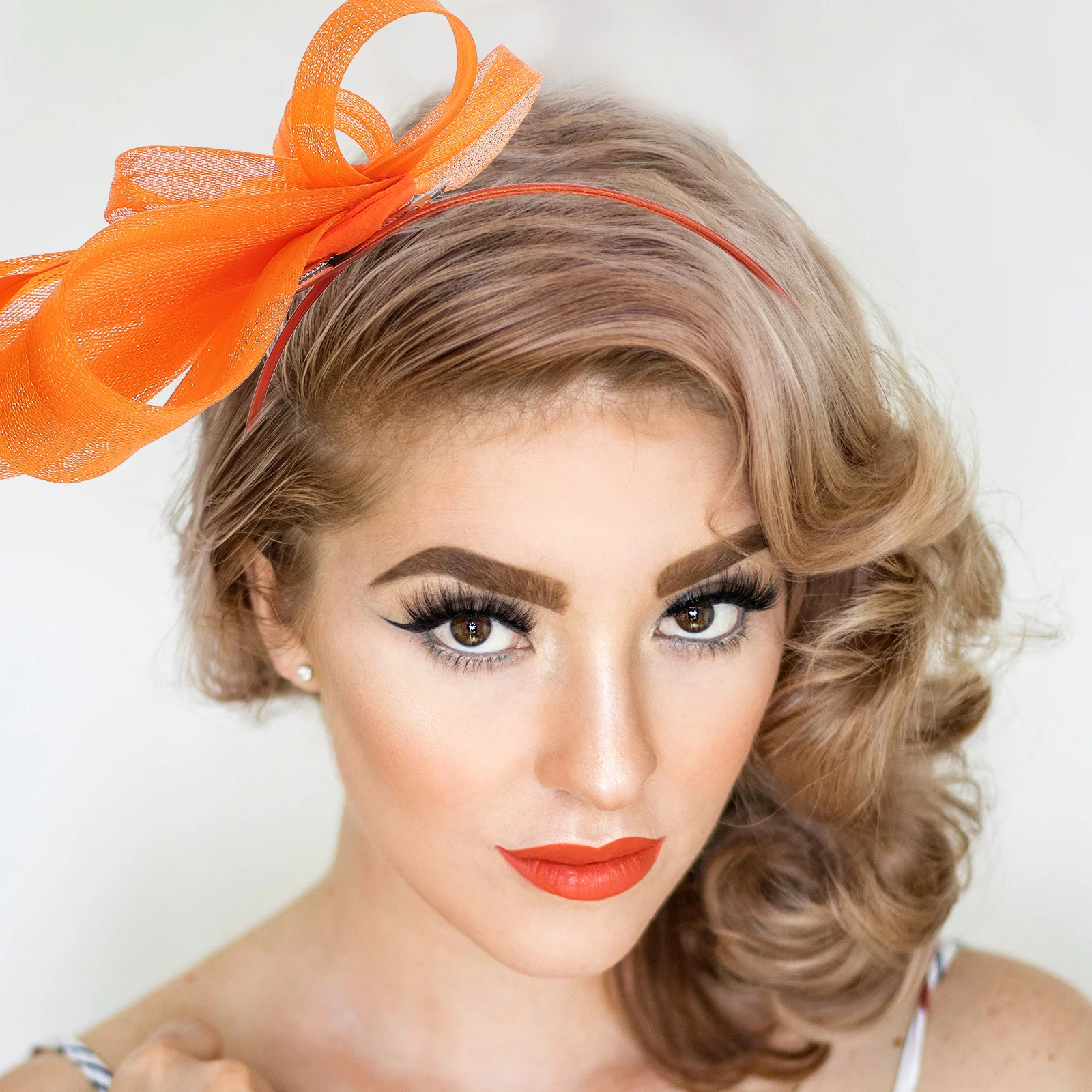 

Flower Hair Clip Fascinator Headband For Women Elegant Tea Party Wedding Banquet Cocktail Hat Dressy Accessories