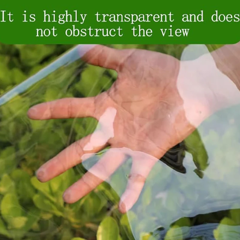 Thickened PVC Transparent Tarpaulin Waterproof Windproof Canopy for Terrace Snow Prevention
