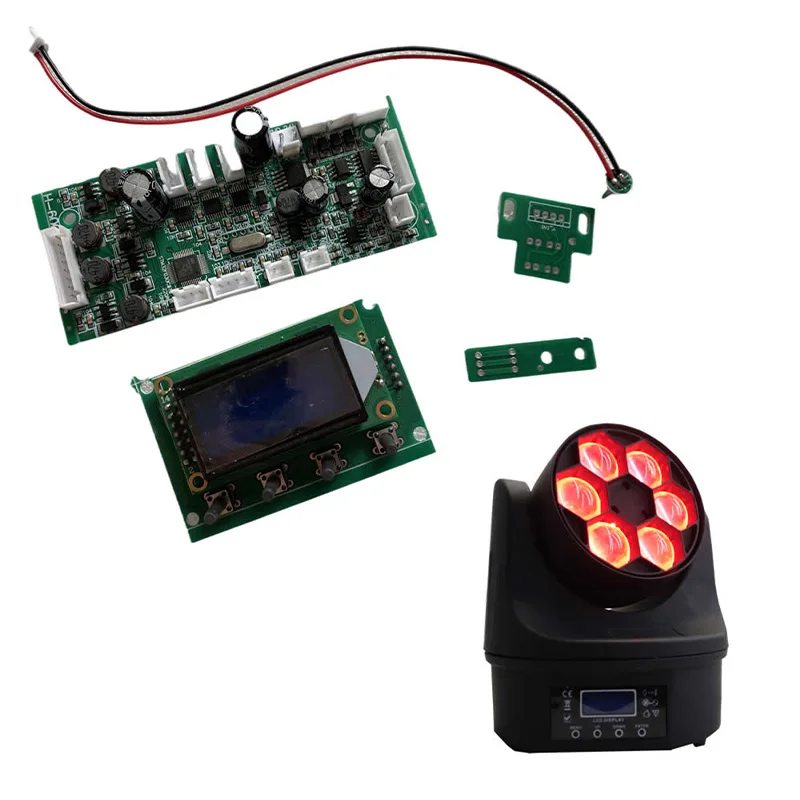 6X15W Bee Eye Moving Head Light Motherboard Mainboard Beam Lighting Mother Board Main Board CPU Display Board